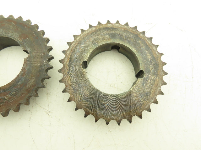 Ametric 40TL32H2012 #40 Roller Chain Sprocket 32 Tooth 2012 Taper Lock  Lot of 2