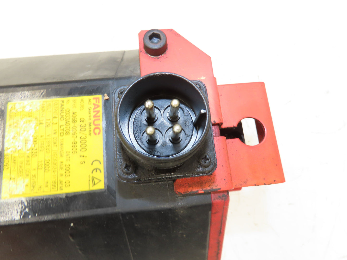 Fanuc A06B-0267-B605 AC Servo Motor 4.3kW 179v 3Ph 3000RPM Encoder A8602014T301