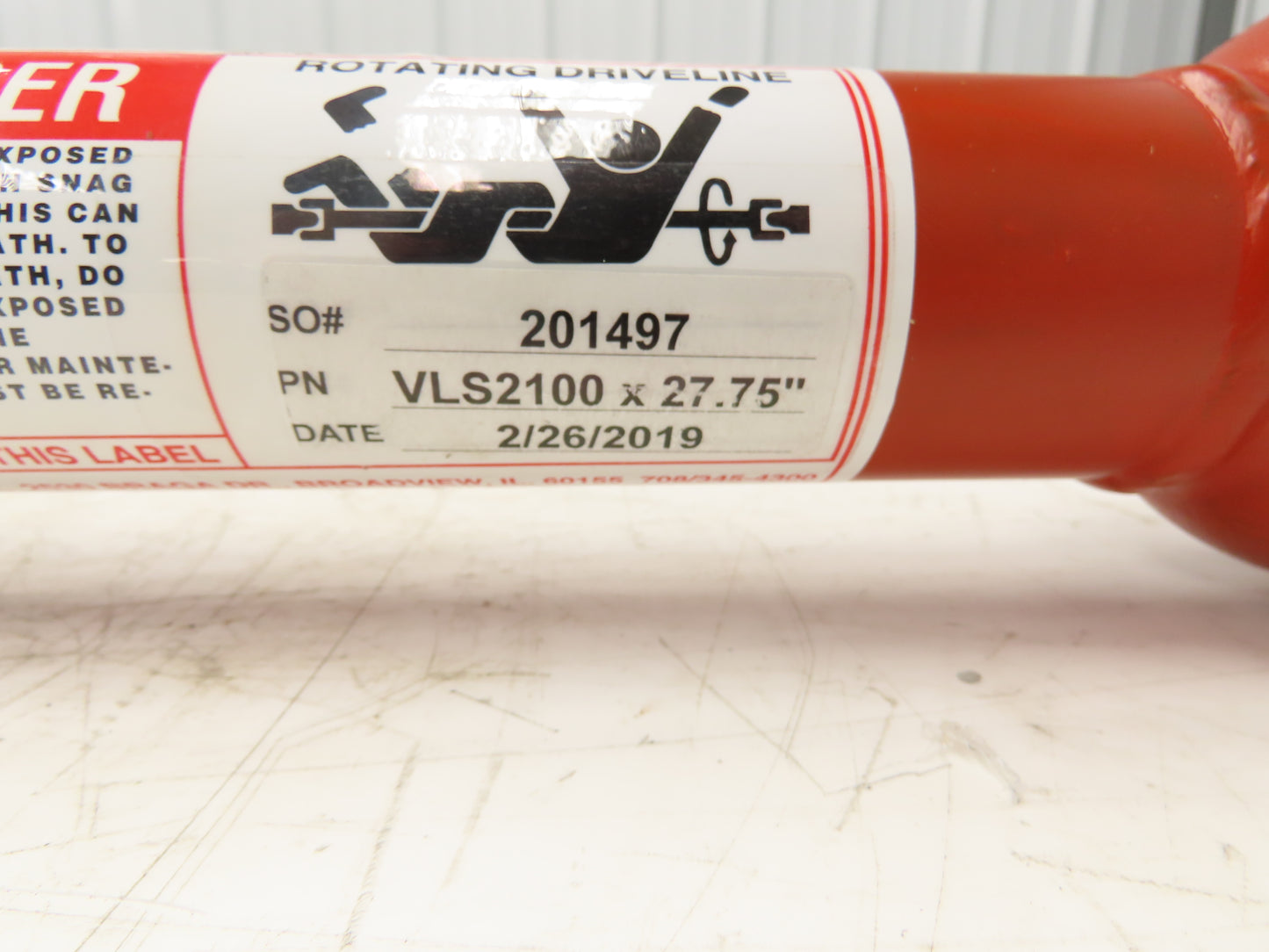 Johnson Power Drive Shaft 27.75"-37.2" Length 4" Slip Yoke U-Joint Both Ends