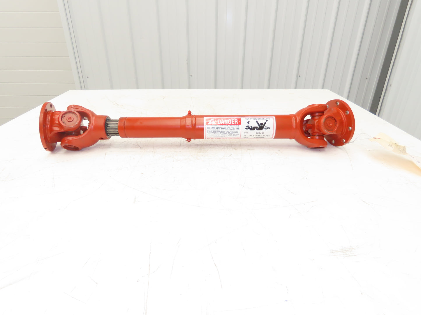 Johnson Power Drive Shaft 27.75"-37.2" Length 4" Slip Yoke U-Joint Both Ends