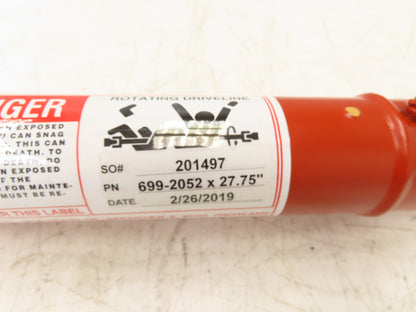 Johnson Power Drive Shaft 27.75"-37.2" Length 4" Slip Yoke U-Joint Both Ends