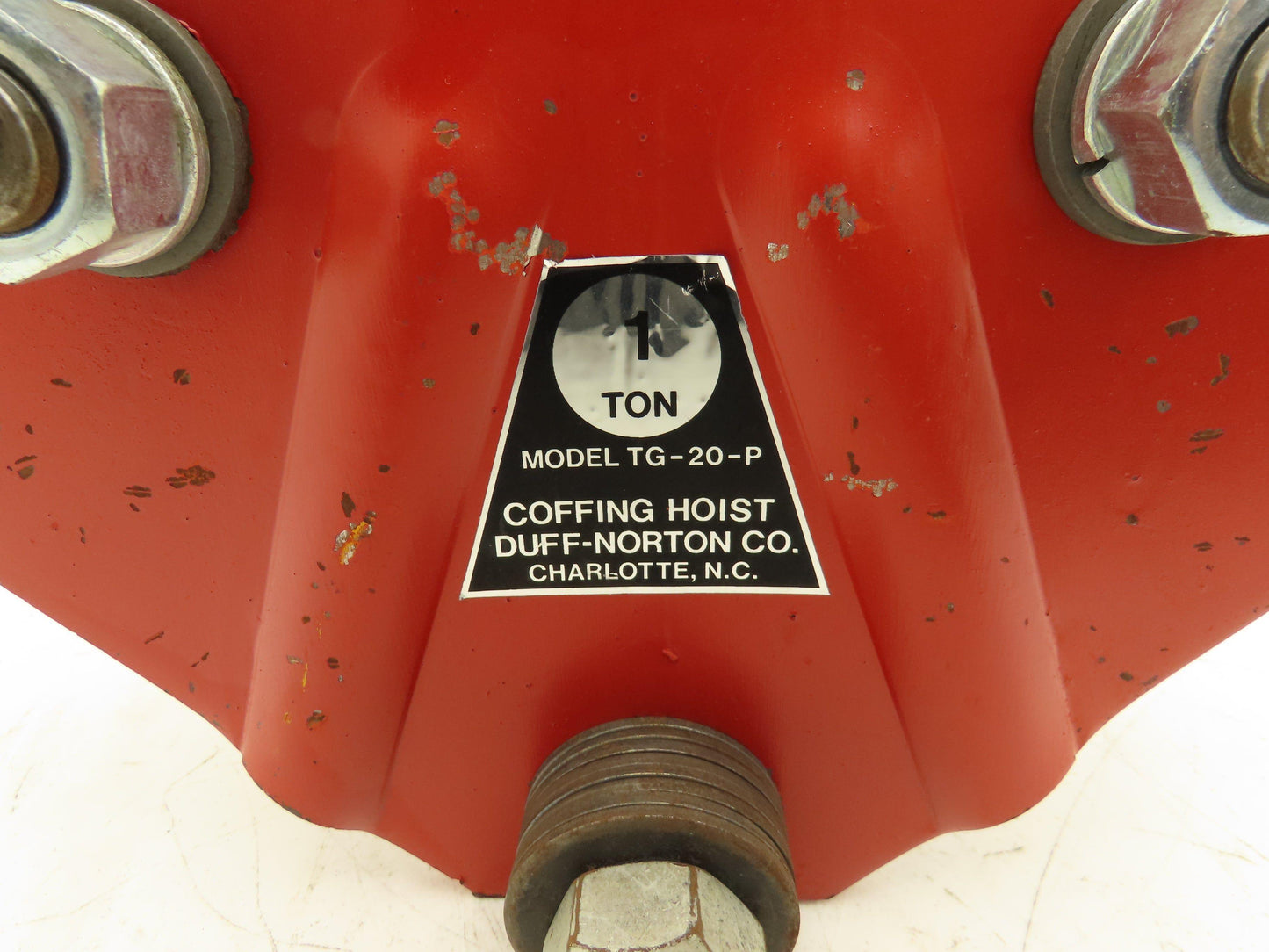 Duff Norton Coffin TG-20-P 1 Ton Hoist Plain Push Trolley 3.25"-6.5" Flange