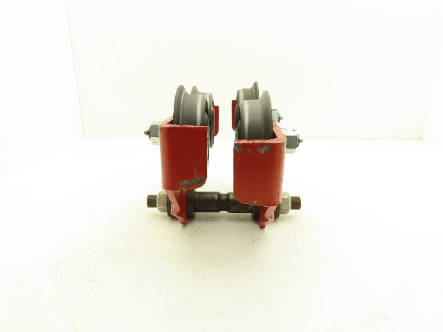 Duff Norton Coffin TG-20-P 1 Ton Hoist Plain Push Trolley 3.25"-6.5" Flange