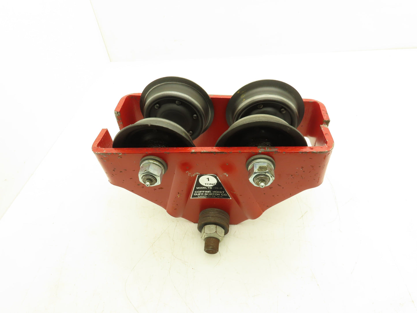 Duff Norton Coffin TG-20-P 1 Ton Hoist Plain Push Trolley 3.25"-6.5" Flange