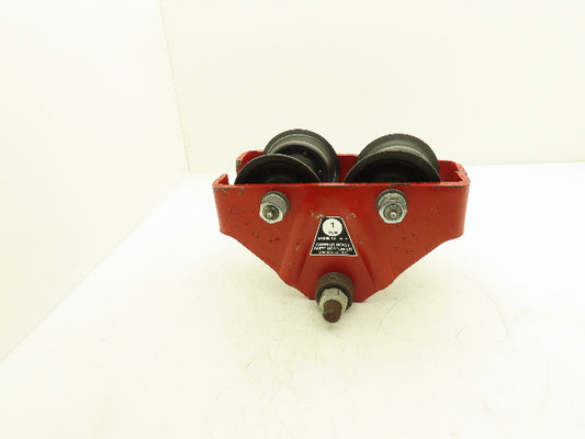 Duff Norton Coffin TG-20-P 1 Ton Hoist Plain Push Trolley 3.25"-6.5" Flange