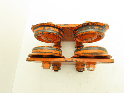 Yale 2 Ton Hoist Plain Push Trolley 3.25"-5.5" Flange 4000 Lb