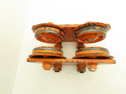 Yale 2 Ton Hoist Plain Push Trolley 3.25"-5.5" Flange 4000 Lb