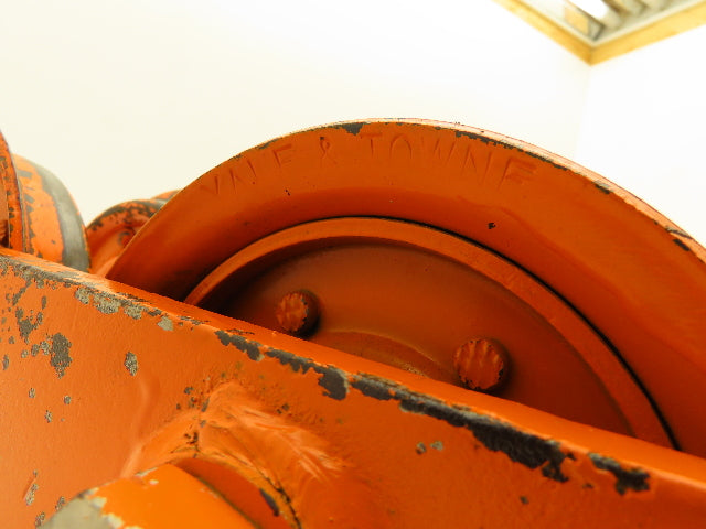 Yale 2 Ton Hoist Plain Push Trolley 3.25"-5.5" Flange 4000 Lb