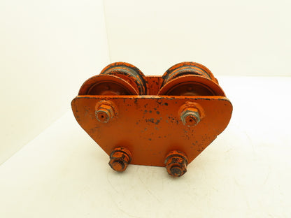 Yale 2 Ton Hoist Plain Push Trolley 3.25"-5.5" Flange 4000 Lb