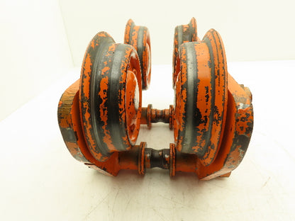 Yale 2 Ton Hoist Plain Push Trolley 3.25"-5.5" Flange 4000 Lb