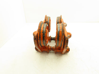 Yale 2 Ton Hoist Plain Push Trolley 3.25"-5.5" Flange 4000 Lb