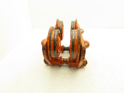 Yale 2 Ton Hoist Plain Push Trolley 3.25"-5.5" Flange 4000 Lb