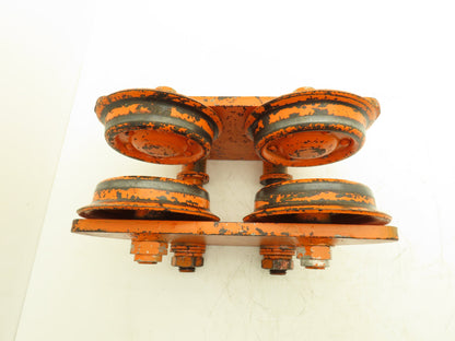 Yale 2 Ton Hoist Plain Push Trolley 3.25"-5.5" Flange 4000 Lb