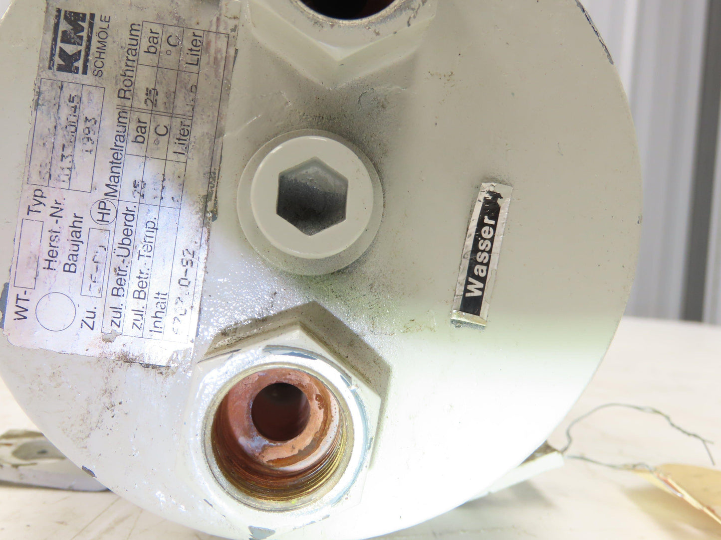 KM Schmole S8-01.23-2 WT-LOK Oil Cooler Heat Exchanger 365psi 4Liter Spiral Tube