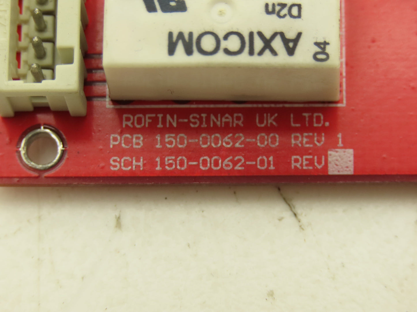 Rofin Sinar 150-0062-00 Rev 1 Circuit Board D-Sub 15-Pin 25-Pin Connector