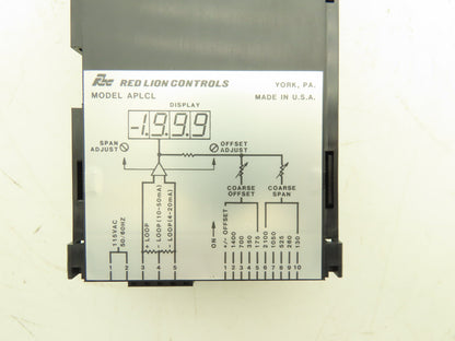 Red Lion APLCL400 Apollo Current Loop Indicator 3 1/2 Digit LED Display Module