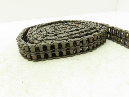 Diamond #40 Double Roller Chain Riveted 0.500 Pitch 10' Box & Master Link