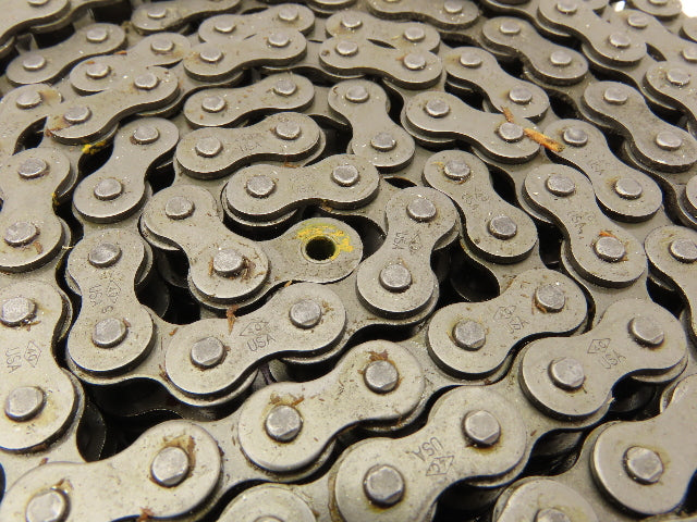 Diamond #40 Double Roller Chain Riveted 0.500 Pitch 10' Box & Master Link