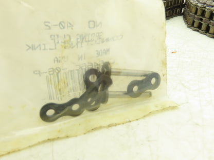 Diamond #40 Double Roller Chain Riveted 0.500 Pitch 10' Box & Master Link