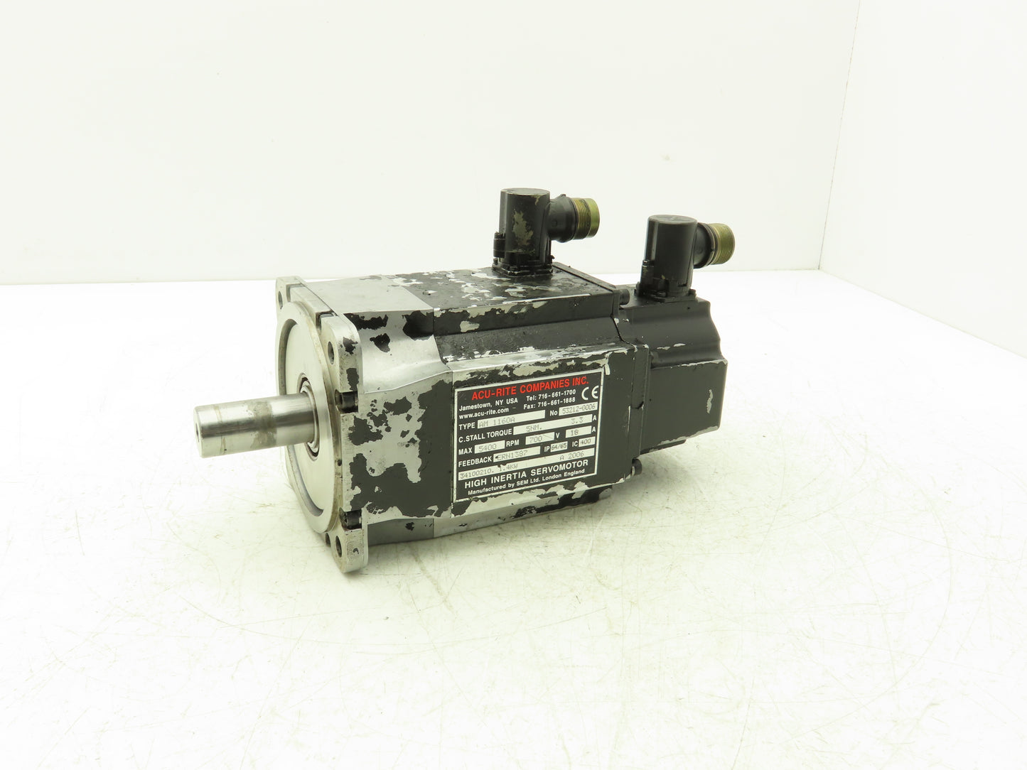 Acu-Rite AM 1160A AC High Inertia Servo Motor Fryer 1.4kW 1.9Hp 5400rpm 700v 3ph