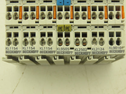Beckhoff KL1154 | KL9505 | KL2502 | KL2124 | KL9010 I/O Terminal Modules Lot of7