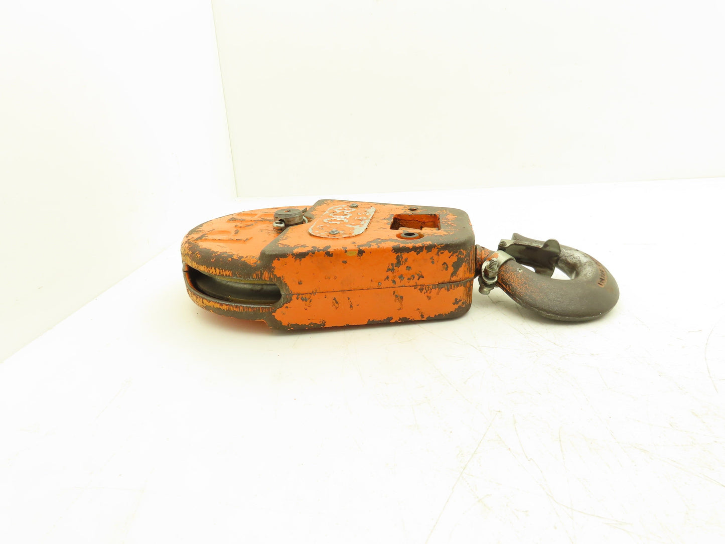 P&H Cleveland Tramrail 1 Ton Single Sheave Crane Hoist Swivel Hook Block 2000 Lb
