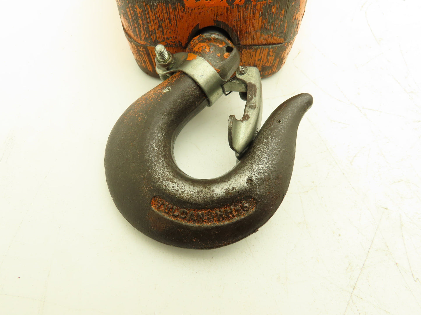 P&H Cleveland Tramrail 1 Ton Single Sheave Crane Hoist Swivel Hook Block 2000 Lb