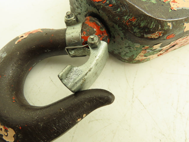 1 Ton Single Sheave Crane Hoist Swivel Hook Block 2000 Lb