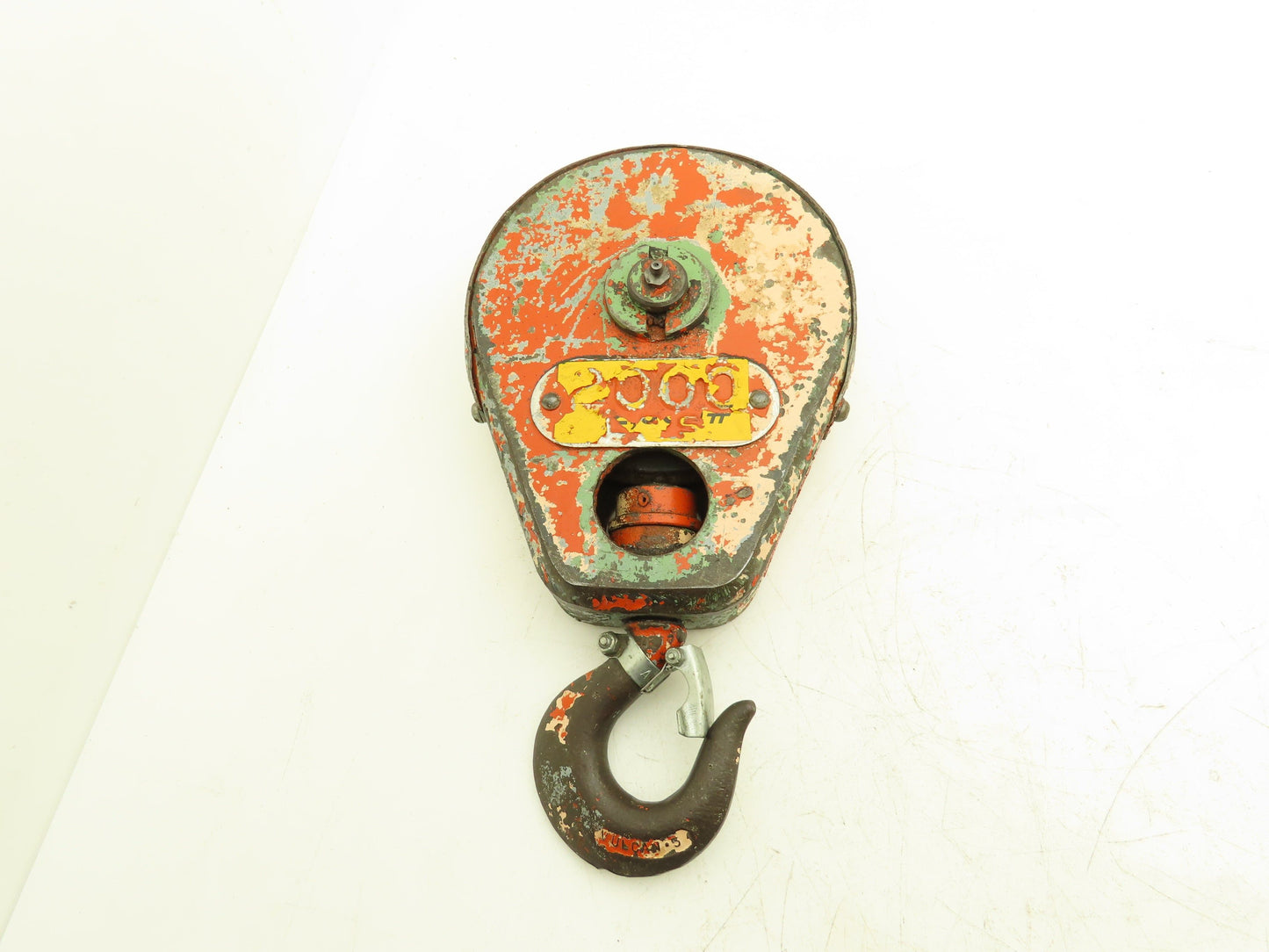 1 Ton Single Sheave Crane Hoist Swivel Hook Block 2000 Lb