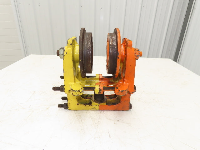 Cleveland Tramrail Underhung Bridge Crane End Truck ES Idler Head WA 5" Wheels