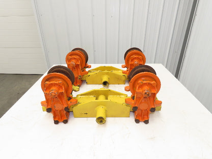Cleveland Tramrail Underhung Bridge Crane End Truck Set  3-1/4" Flange