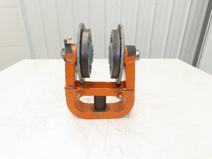 Cleveland Tramrail Underhung Bridge Crane End Truck H-1/2 Idler Head WA 5"Wheels
