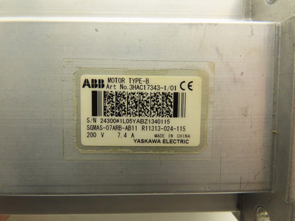Siemens SGMAS-07ARB-AB11 3HAC17343-1 Servo Motor 200V 7.4A