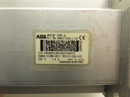Siemens SGMAS-07ARB-AB11 3HAC17343-1 Servo Motor 200V 7.4A
