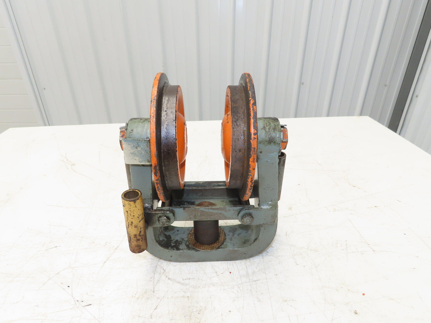 Cleveland Tramrail Underhung Bridge Crane End Truck H-1/2 Idler Head WA 5"Wheels