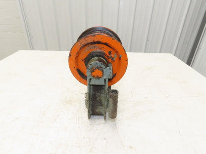 Cleveland Tramrail Underhung Bridge Crane End Truck H-1/2 Idler Head WA 5"Wheels