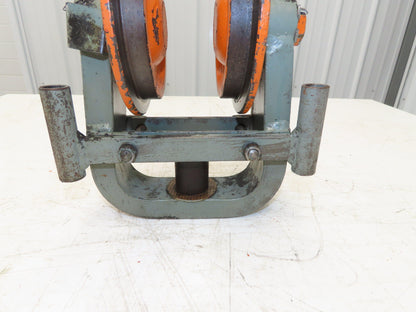 Cleveland Tramrail Underhung Bridge Crane End Truck H-1/2 Idler Head WA 5"Wheels