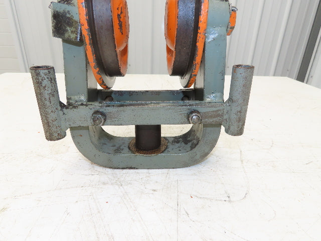 Cleveland Tramrail Underhung Bridge Crane End Truck H-1/2 Idler Head WA 5"Wheels