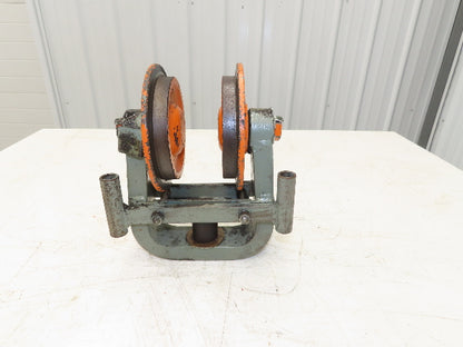 Cleveland Tramrail Underhung Bridge Crane End Truck H-1/2 Idler Head WA 5"Wheels