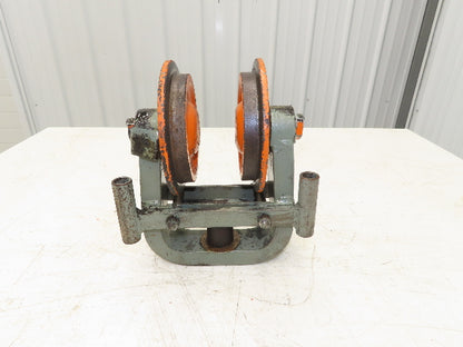 Cleveland Tramrail Underhung Bridge Crane End Truck H-1/2 Idler Head WA 5"Wheels