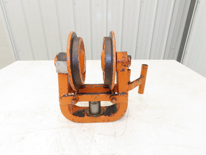 Cleveland Tramrail Underhung Bridge Crane End Truck H-1/2 Idler Head WA 5"Wheels