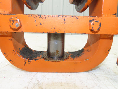 Cleveland Tramrail Underhung Bridge Crane End Truck H-1/2 Idler Head WA 5"Wheels