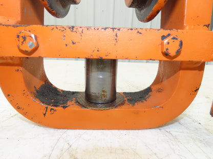 Cleveland Tramrail Underhung Bridge Crane End Truck H-1/2 Idler Head WA 5"Wheels