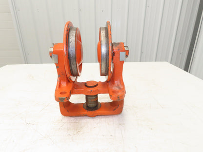 Cleveland Tramrail Underhung Bridge Crane End Truck H-3000 Idler Head WA 5"Wheel
