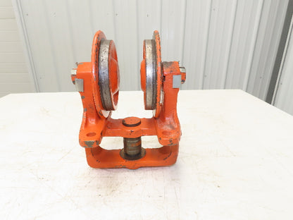 Cleveland Tramrail Underhung Bridge Crane End Truck H-3000 Idler Head WA 5"Wheel