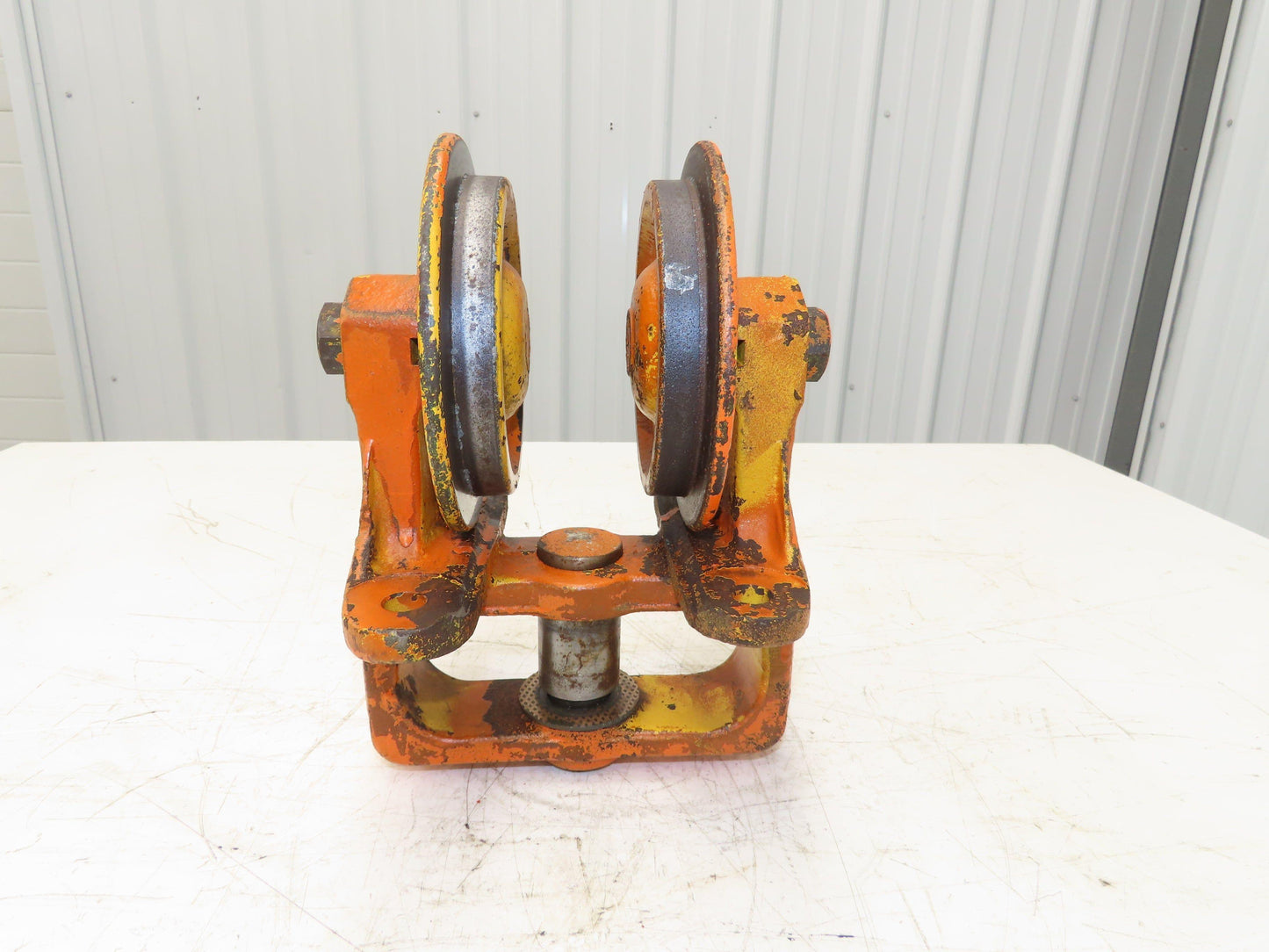 Cleveland Tramrail Underhung Bridge Crane End Truck H-3000 Idler Head WA 5"Wheel