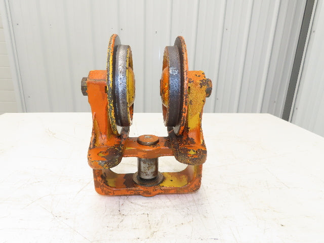 Cleveland Tramrail Underhung Bridge Crane End Truck H-3000 Idler Head WA 5"Wheel