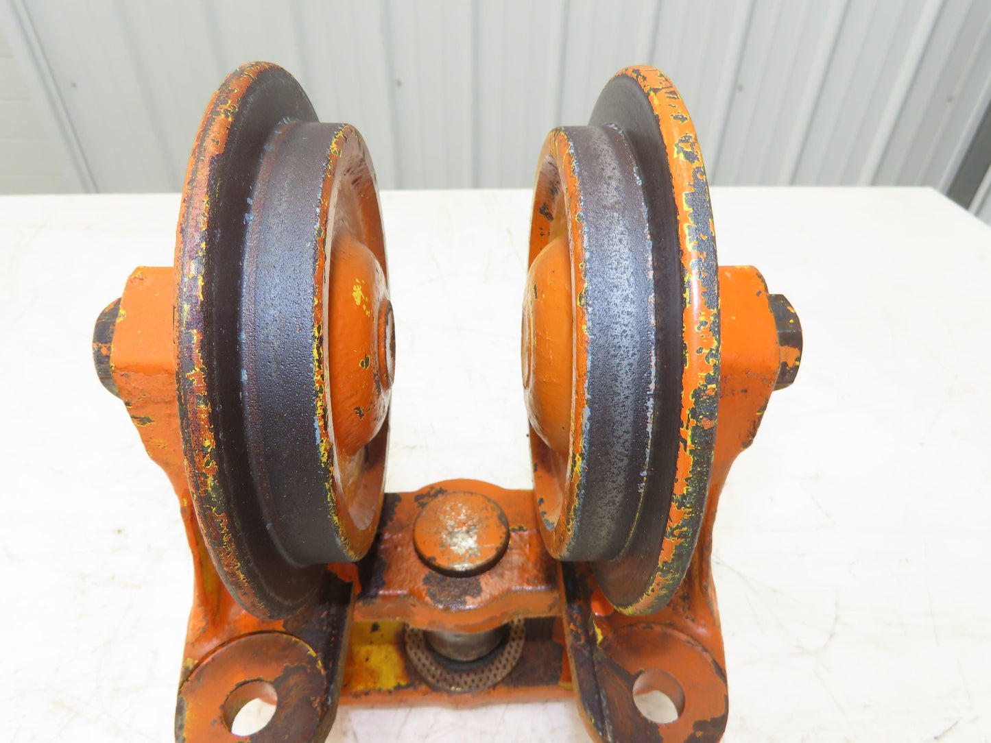 Cleveland Tramrail Underhung Bridge Crane End Truck H-3000 Idler Head WA 5"Wheel