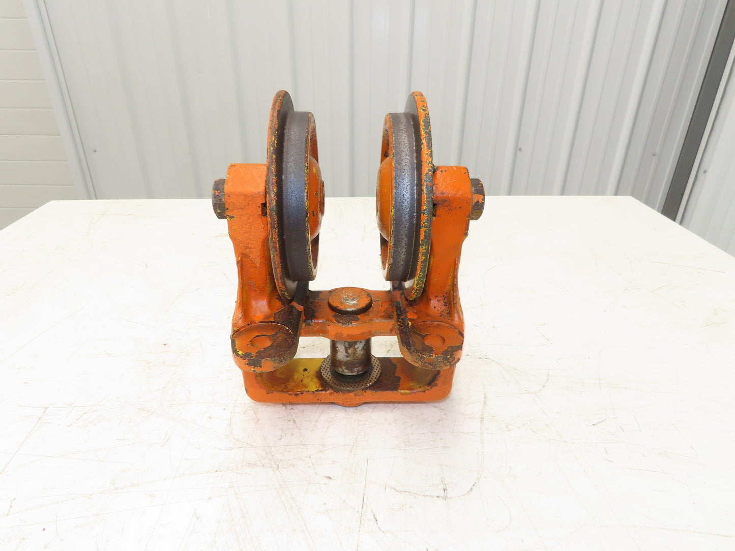 Cleveland Tramrail Underhung Bridge Crane End Truck H-3000 Idler Head WA 5"Wheel