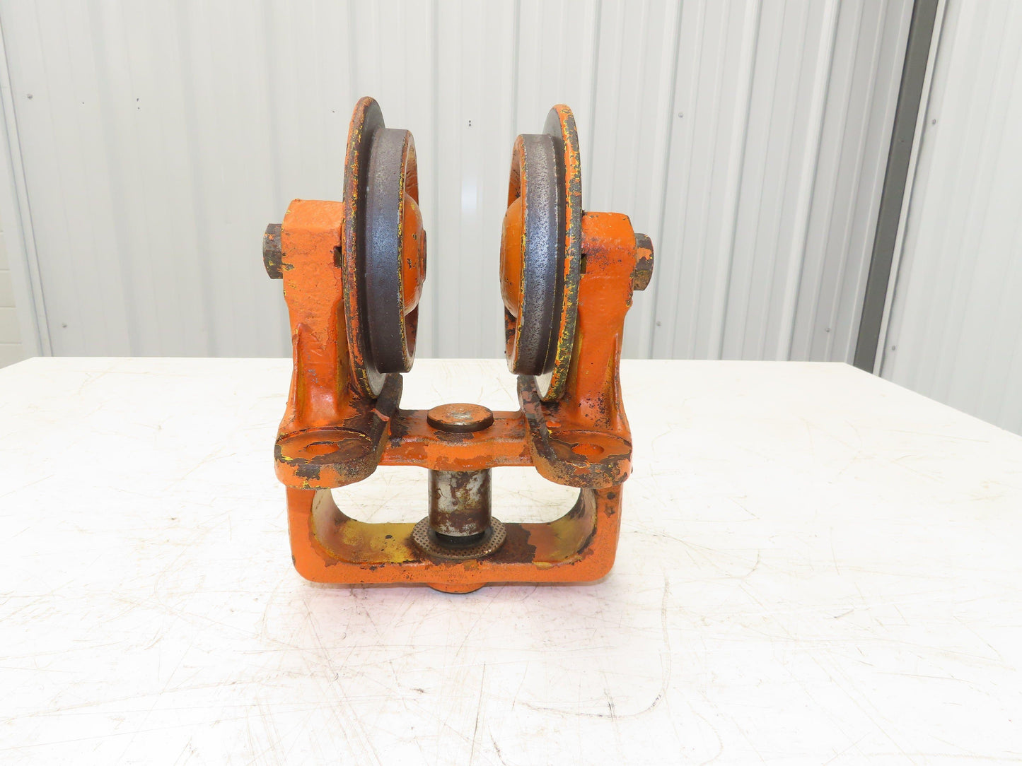 Cleveland Tramrail Underhung Bridge Crane End Truck H-3000 Idler Head WA 5"Wheel
